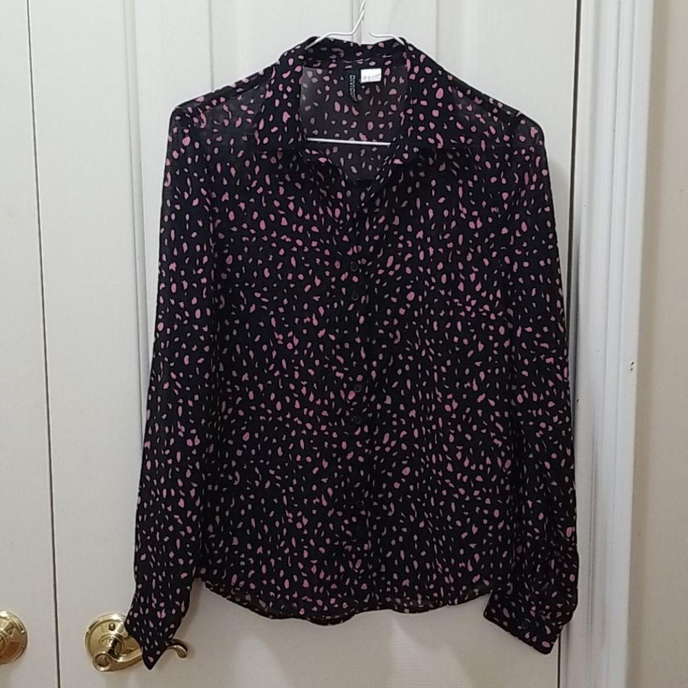 3/$9 H&M Divided sheer blouse sz 2